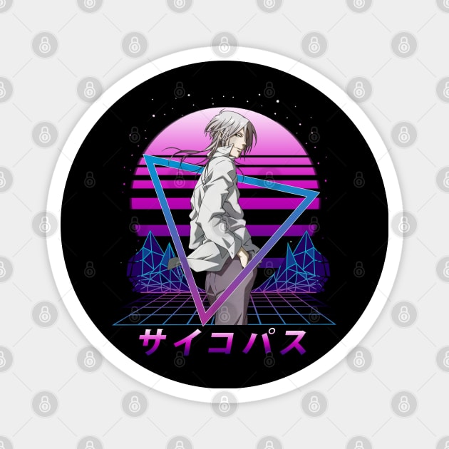 Graphic Photo Shogo Makishima Magnet by Smoking Robot